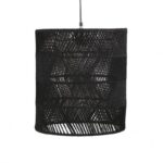Small Black Raw Urban Jute Pendant 36Cmx36Cmx40Cm