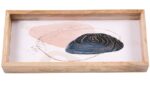 Rectangular Slim Tray Navy Pink Gold  50Cmx22Cmx6Cm