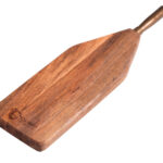 Wooden Chopping Board With Iron Handles 49Cmx14Cmx3Cm