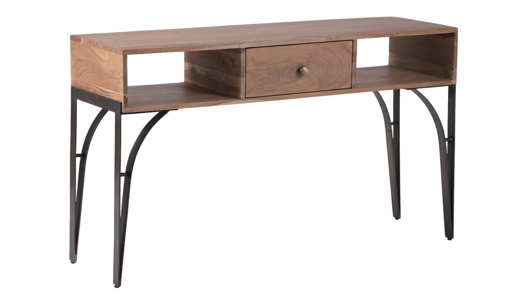 SNK246-Photoroom-9 Urban Loft Acacia Console Size 130cm x 80cm x 40cm - Image 1