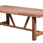 Farm style dining table size 2400cm x 100cm x 77cm