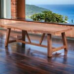 Farm style dining table size 2400cm x 100cm x 77cm - Image 2