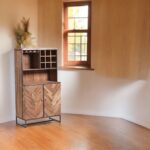 EcoEdge Acacia Bar Cabinet  90Cmx167Cmx45Cm - Image 2