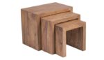 Coffee Table S/3 Holo 55Cmx45Cmx35Cm