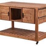 Sleek WoodCraft Trolley Size 86cm x 175cm x 75cm