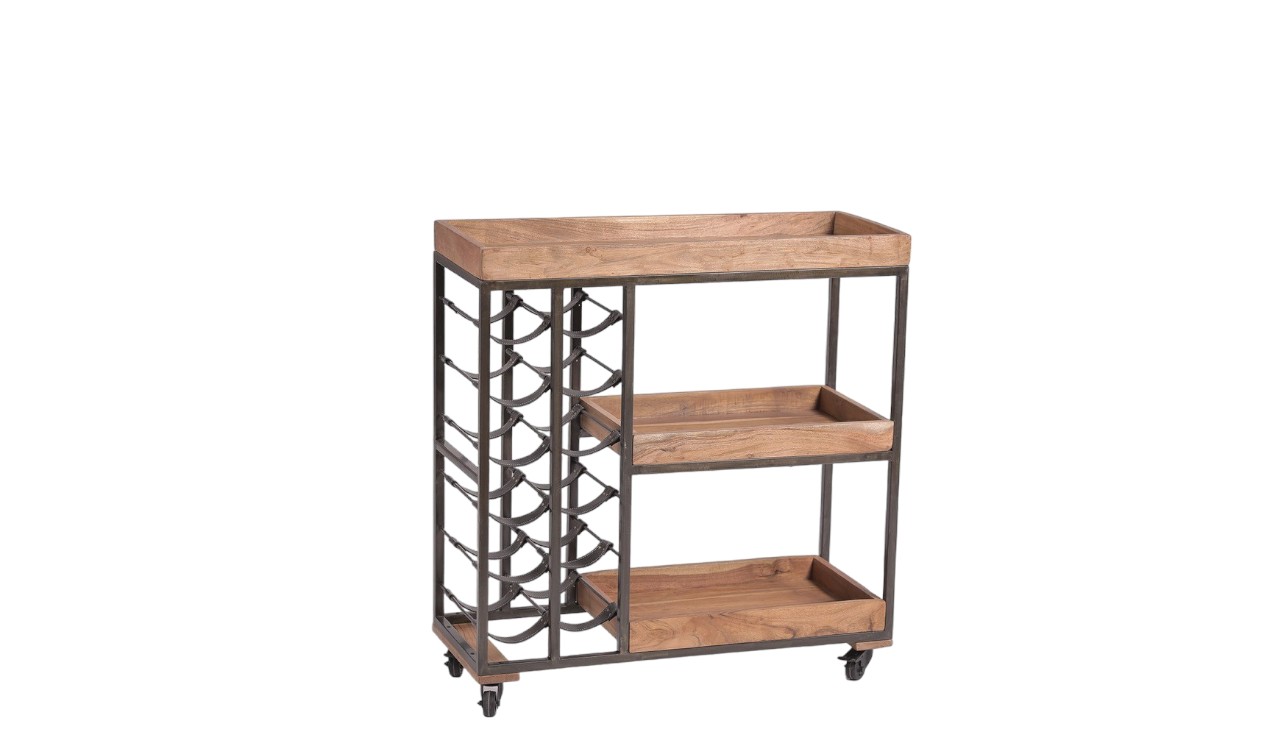 SNK625A-Photoroom-2-12 Mixology Maven Trolley 90X86X53Cm - Image 1