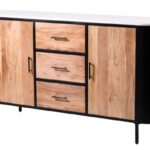Industrial Chic Marblewood Sideboard 170Cmx40Cmx90Cm