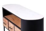 Industrial Chic Marblewood Tv Cabinet  145Cmx40Cmx60Cm - Image 3