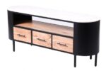 Industrial Chic Marblewood Tv Cabinet  145Cmx40Cmx60Cm - Image 4