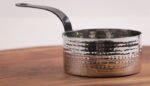 Saucepan With Black Handle 2 Portion 22Cmx12.5Cmx6Cm