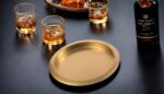 Round Bar Tray Vintage Gold  36Cmx36Cmx3Cm - Image 2