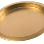 Round Bar Tray Vintage Gold  36Cmx36Cmx3Cm