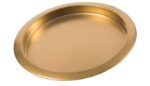 Round Bar Tray Vintage Gold  36Cmx36Cmx3Cm