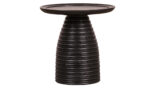 Phoebee | Round Black Side Table 50x50x50