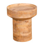 Audrey | Natural Round Side Table 45x45x50