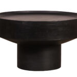 Audrey | Black Round Coffee Table 70x70x40