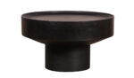 Audrey | Black Round Coffee Table 70x70x40