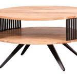 Elenora | Natural Round Coffee Table 75x75x40