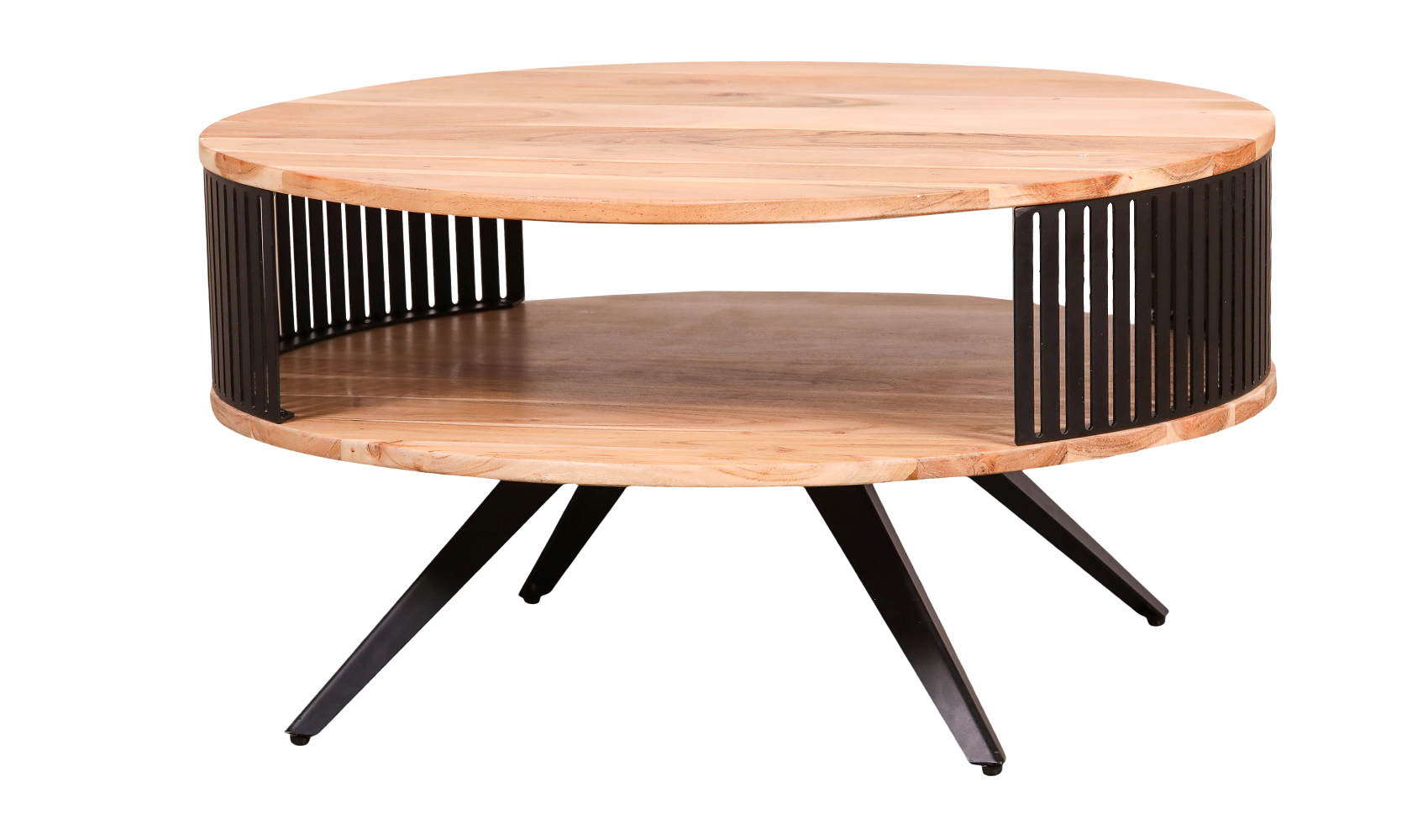 NE7531-17 Elenora | Natural Round Coffee Table 75x75x40 - Image 1