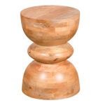 Carroll | Natural Round Side Table 36x36x50