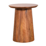Cova | Walnut Round Side Table 41x41x50