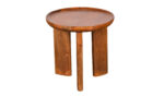 Tripodos | Round Walnut Side Table 45x45x45 - Image 2