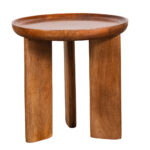 Tripodos | Round Walnut Side Table 45x45x45