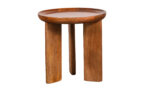 Tripodos | Round Walnut Side Table 45x45x45