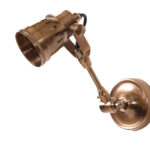 Indigo Mulberry Wall Lamp  Antique  Brass