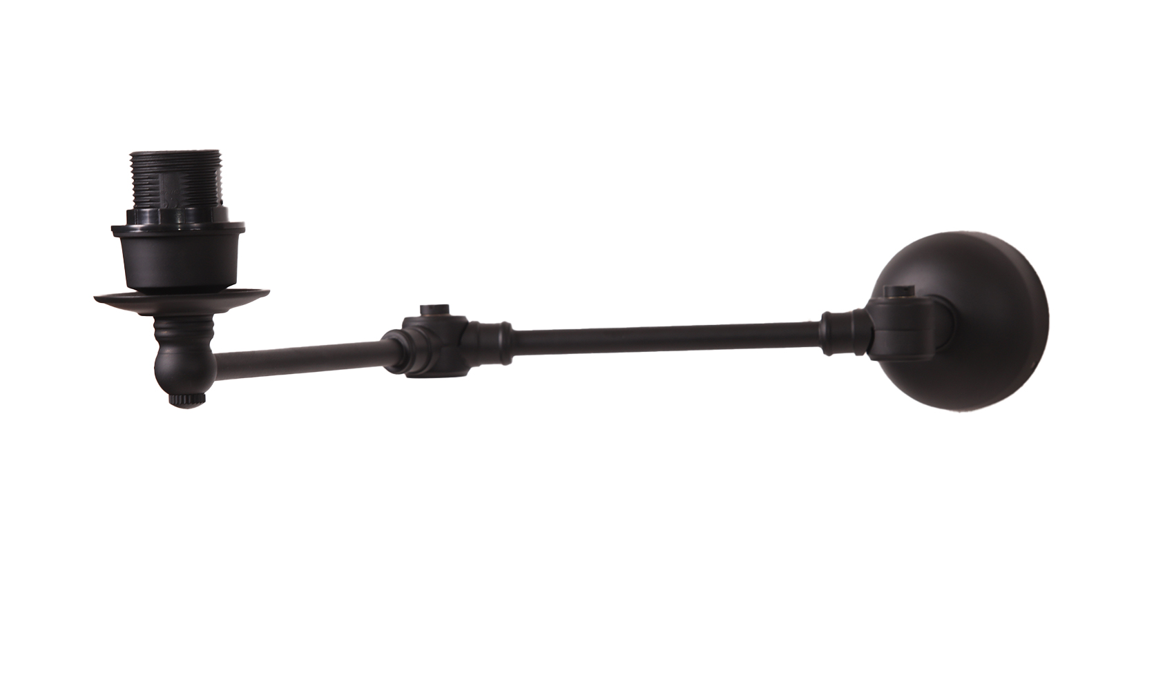 MP31878-1-6 Portland Wall Lamp Matt Black Without Shade - Image 1