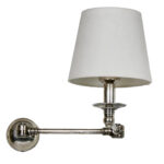 Portland Wall Lamp Antique Silver without Shade