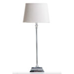 Collins Table Lamp Antique Silver Without Shade