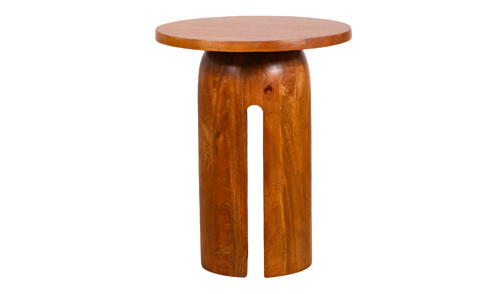 JW07WAL1-10 Wooden Round Side Table - Image 1
