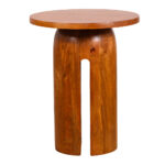 Wooden Round Side Table