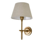 Dino Wall Lamp  Antique Brass without Shade