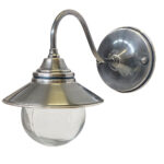Cupid Outdoor Wall Lamp Antique Silver