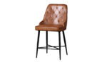 Leather Iron Counter Chair