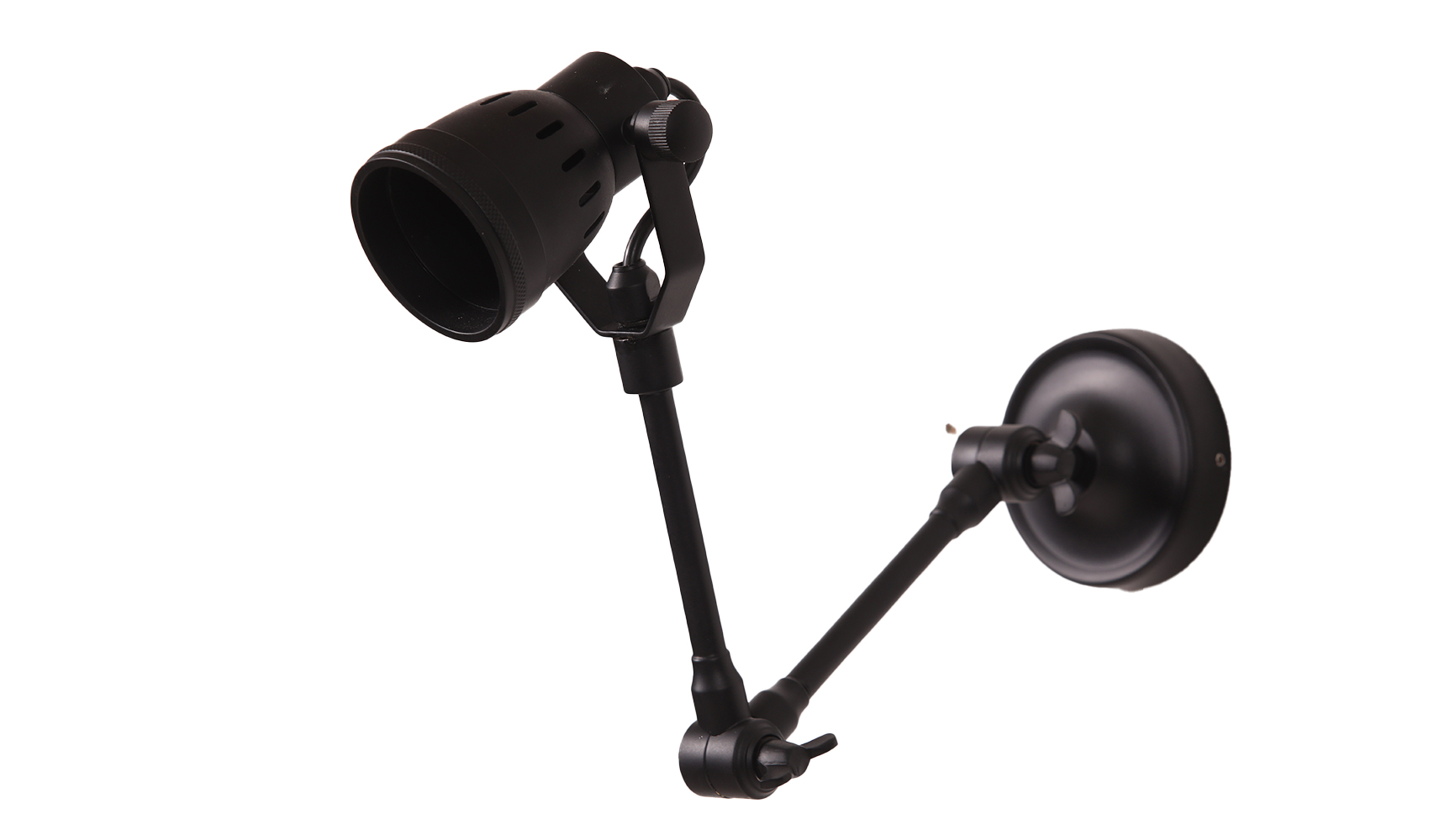 MP30605-1-7 Indigo Swing Wall Lamp Matt Black - Image 1